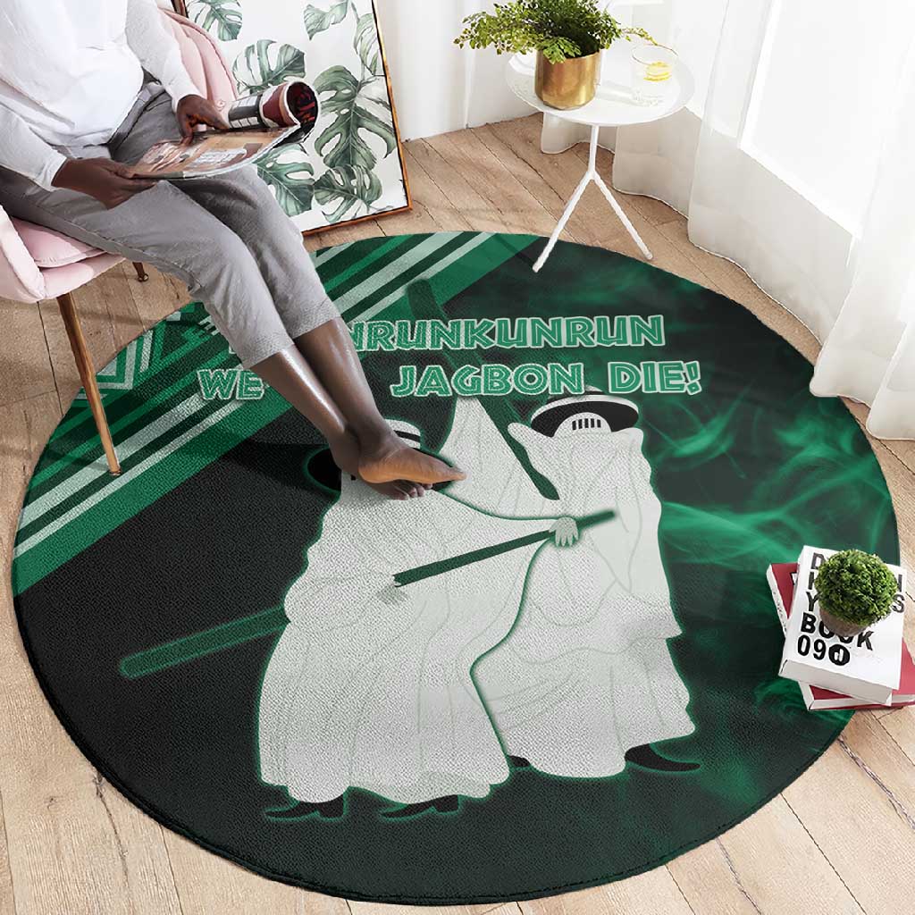 Nigeria Yoruba Festival Round Carpet Eko Spirit Eyo Masquerade LT05