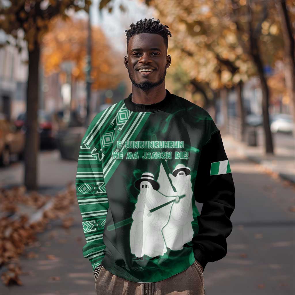 Nigeria Yoruba Festival Sweatshirt Eko Spirit Eyo Masquerade LT05