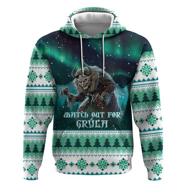 Iceland Christmas Hoodie Icelandic Folklore Evil Mother Gryla LT05