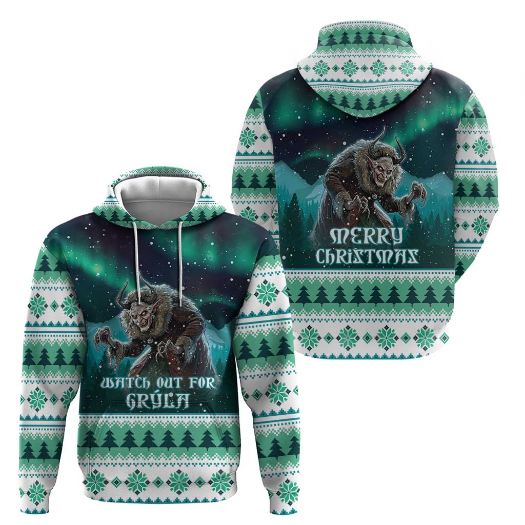 Iceland Christmas Hoodie Icelandic Folklore Evil Mother Gryla LT05