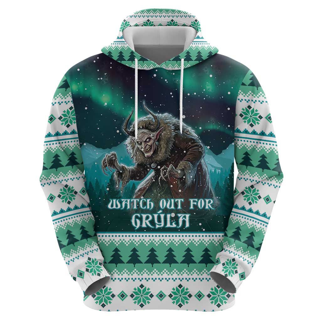 Iceland Christmas Hoodie Icelandic Folklore Evil Mother Gryla LT05