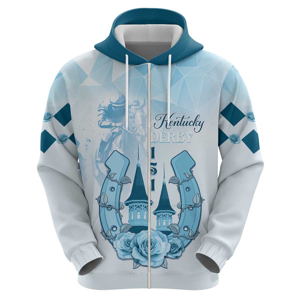 Kentucky Horse Racing Hoodie 151st Anniversary Blue Version LT05