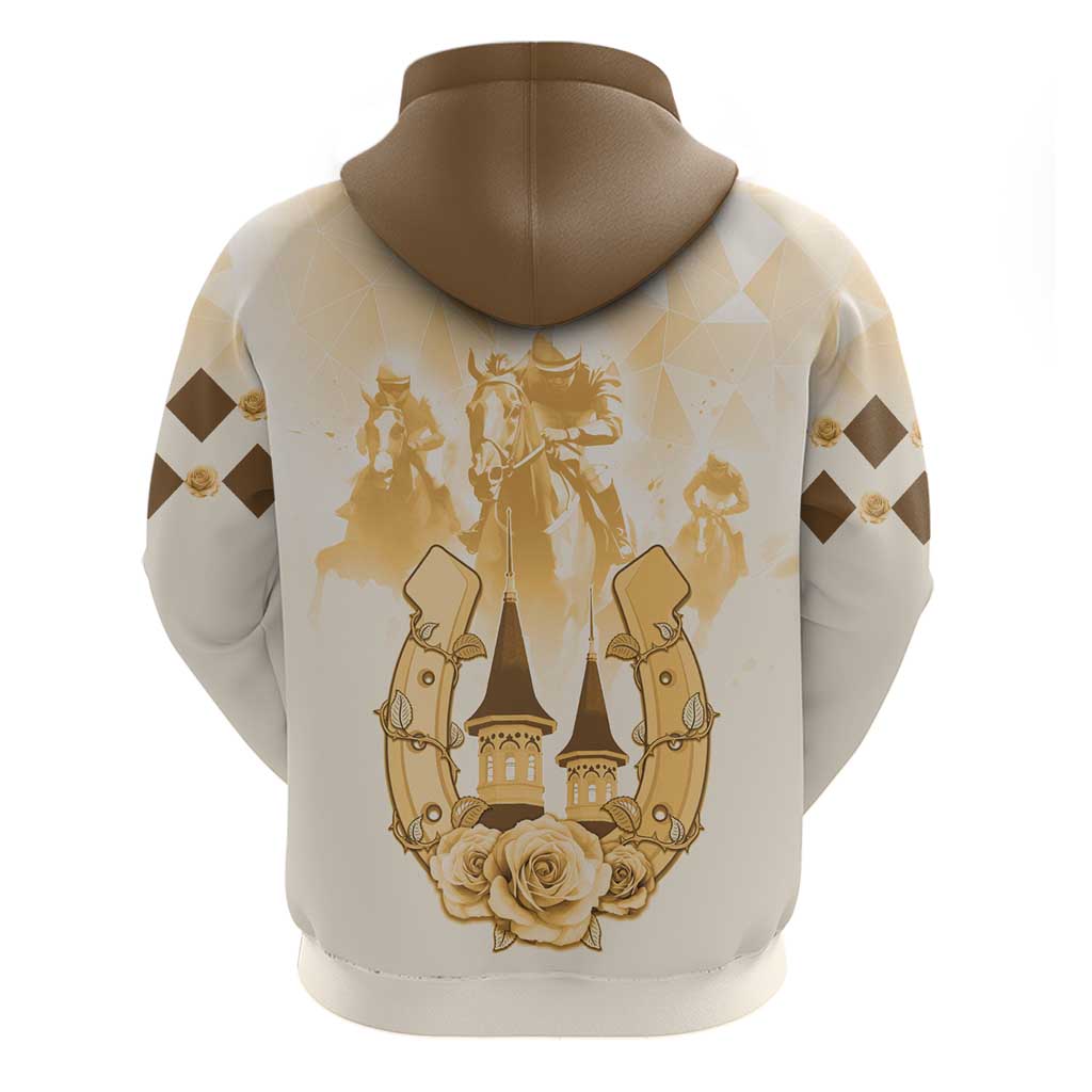 Kentucky Horse Racing Hoodie 151st Anniversary Beige Version LT05
