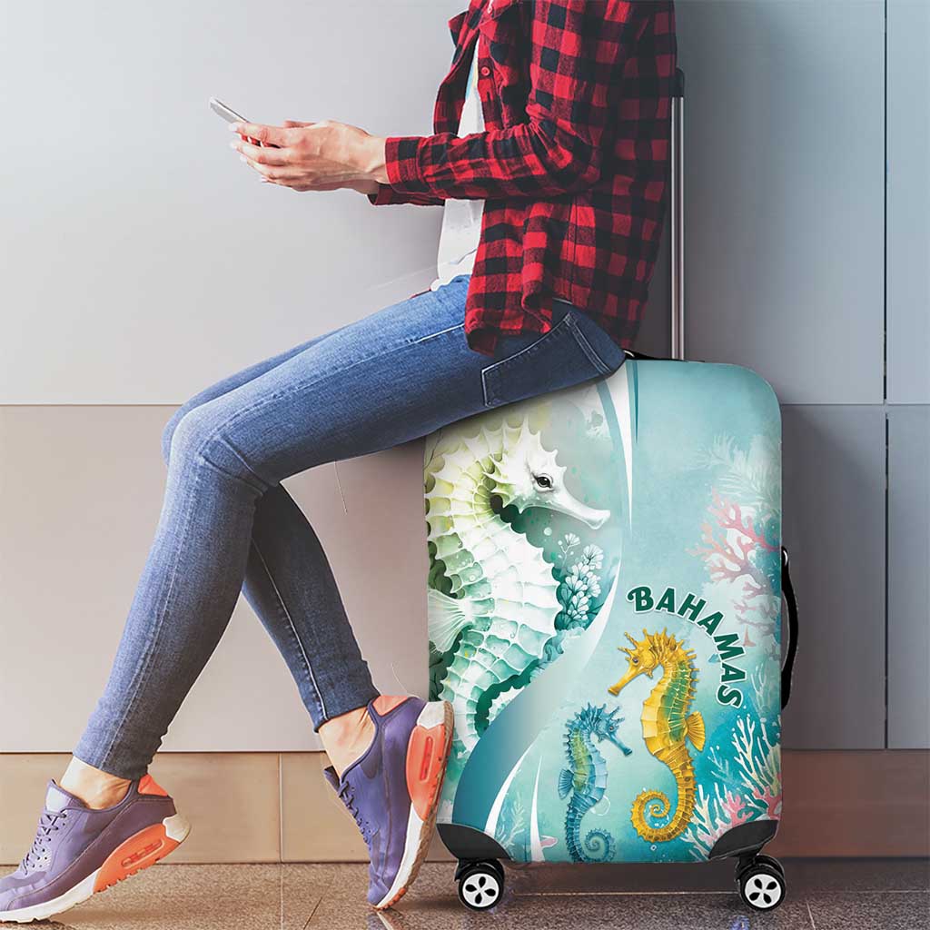Bahamas Seahorse Luggage Cover Ocean Spirit LT05