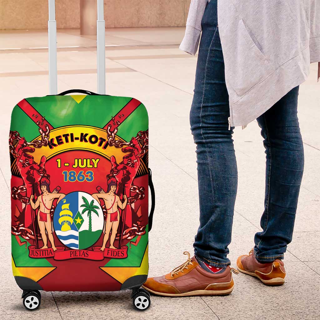 Suriname Emancipation Day Luggage Cover Wan Switi Keti Koti LT05