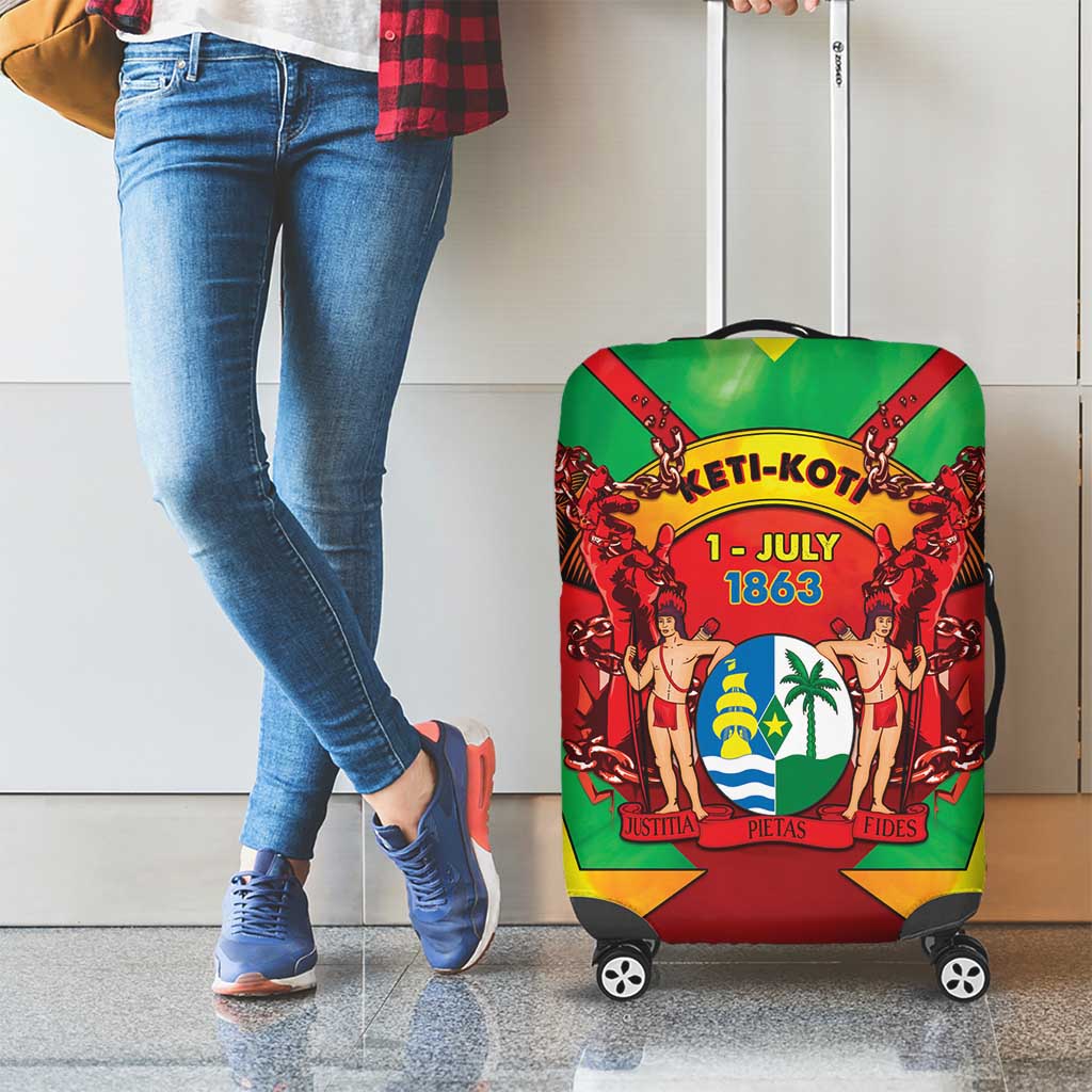 Suriname Emancipation Day Luggage Cover Wan Switi Keti Koti LT05
