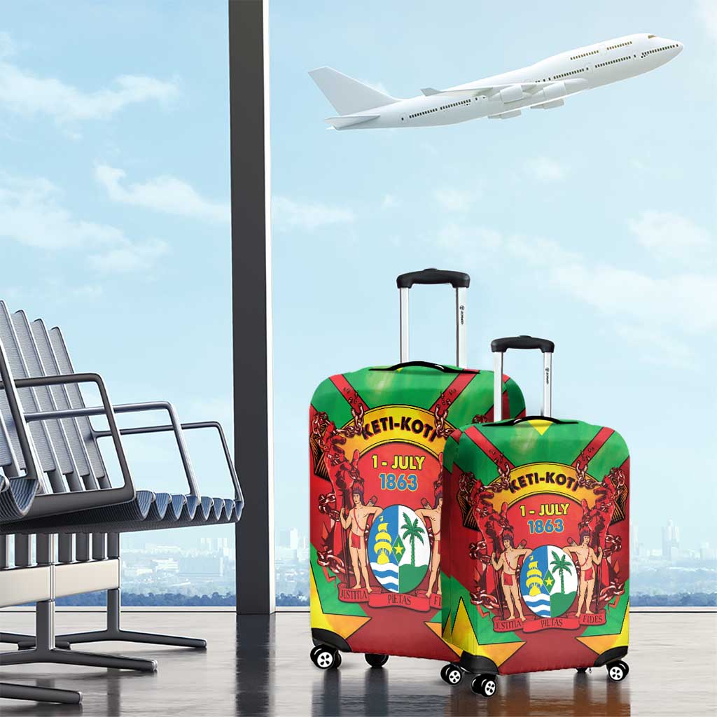Suriname Emancipation Day Luggage Cover Wan Switi Keti Koti LT05