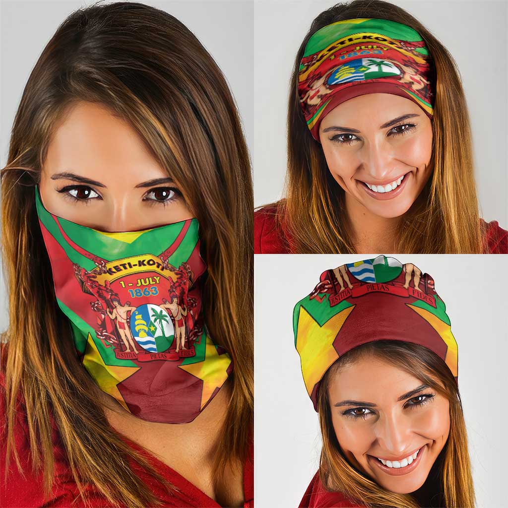 Suriname Emancipation Day Neck Gaiter Wan Switi Keti Koti LT05