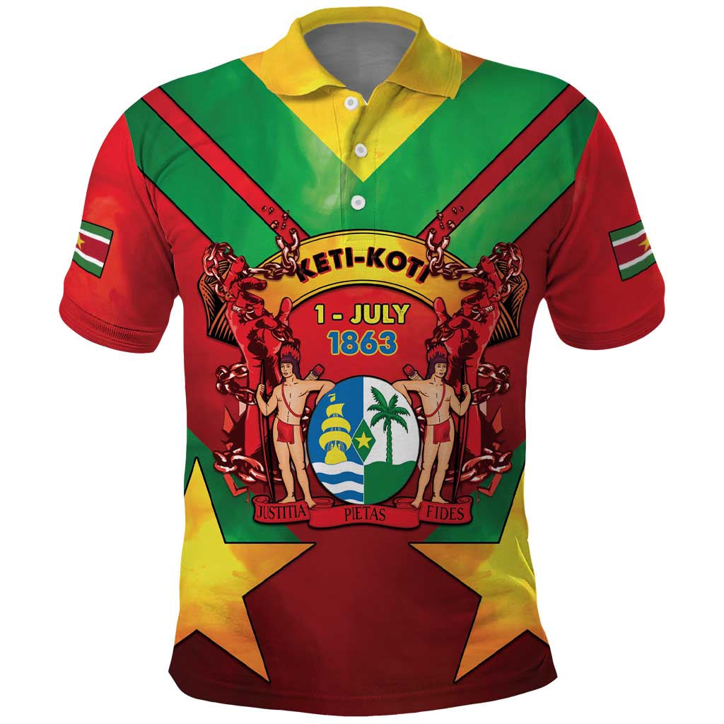 Suriname Emancipation Day Polo Shirt Wan Switi Keti Koti LT05