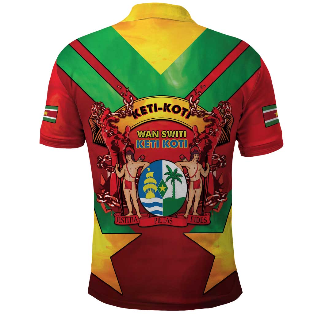 Suriname Emancipation Day Polo Shirt Wan Switi Keti Koti LT05