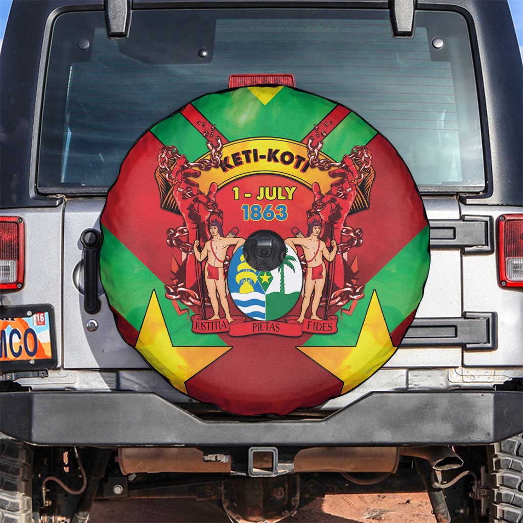 Suriname Emancipation Day Spare Tire Cover Wan Switi Keti Koti LT05