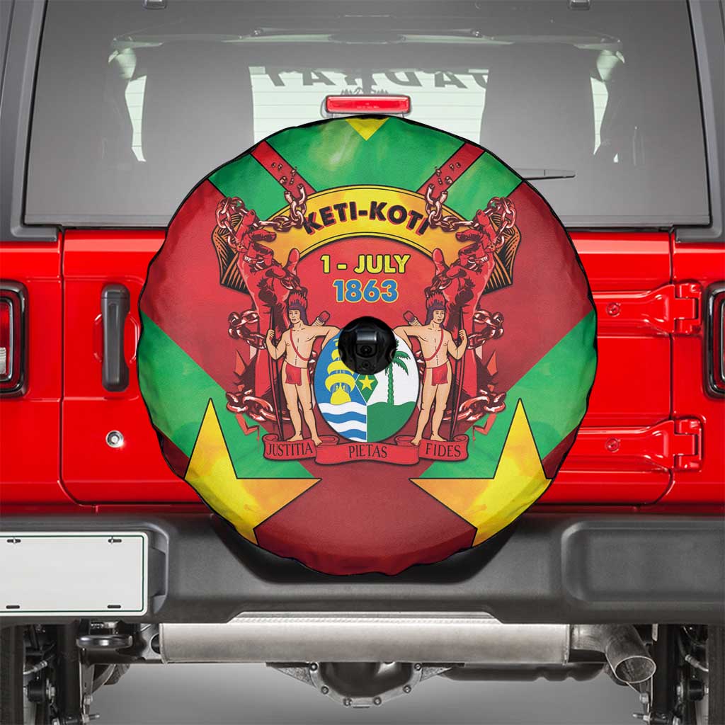 Suriname Emancipation Day Spare Tire Cover Wan Switi Keti Koti LT05