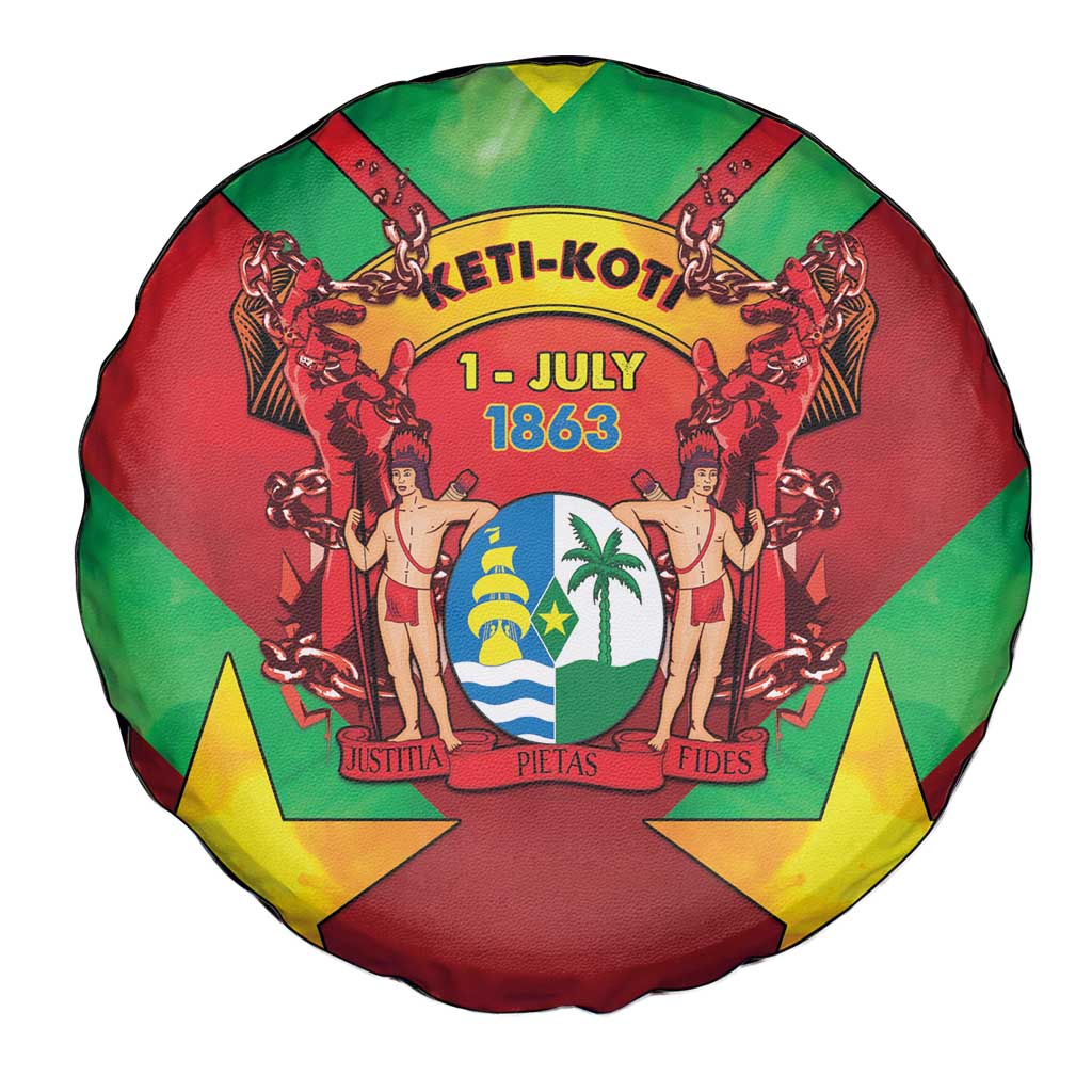 Suriname Emancipation Day Spare Tire Cover Wan Switi Keti Koti LT05