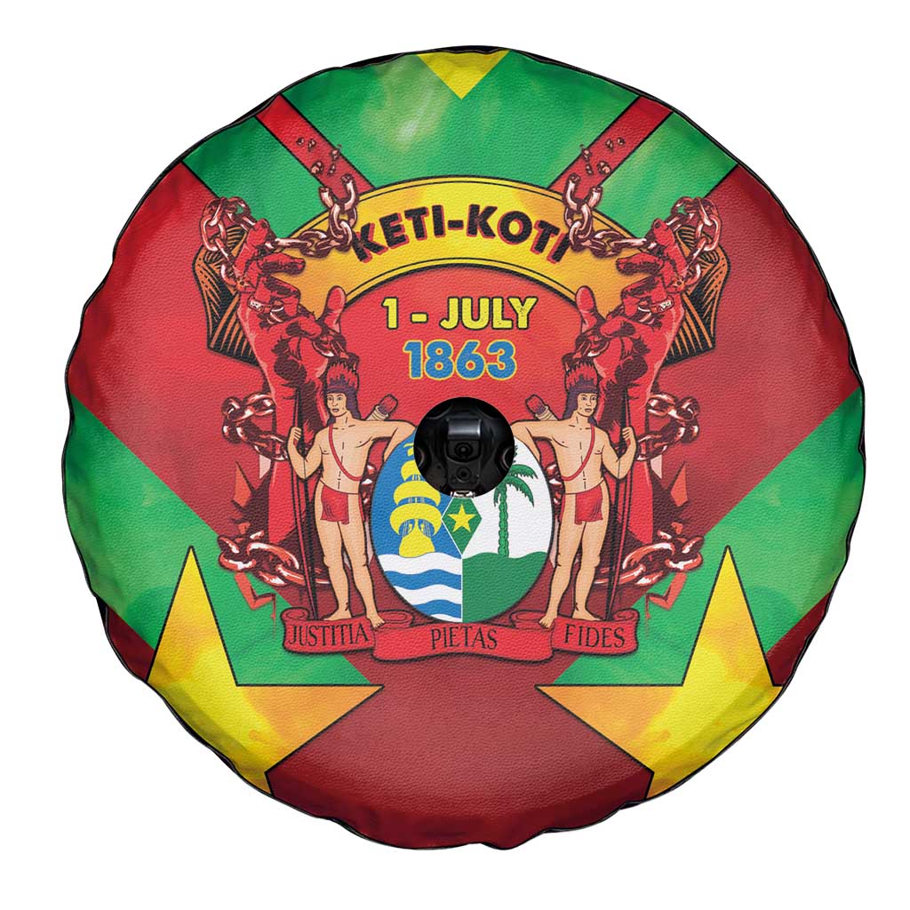Suriname Emancipation Day Spare Tire Cover Wan Switi Keti Koti LT05