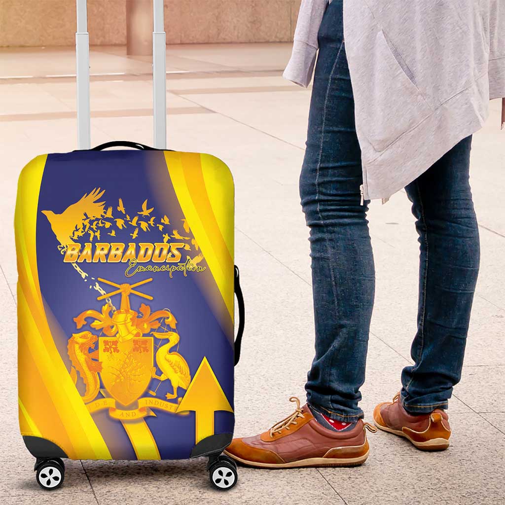 Barbados Emancipation Day Luggage Cover Freedom And Unity LT05