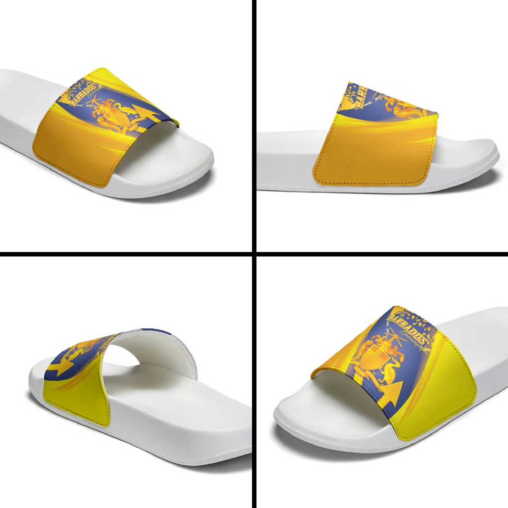 Barbados Emancipation Day Slide Sandals Freedom And Unity LT05