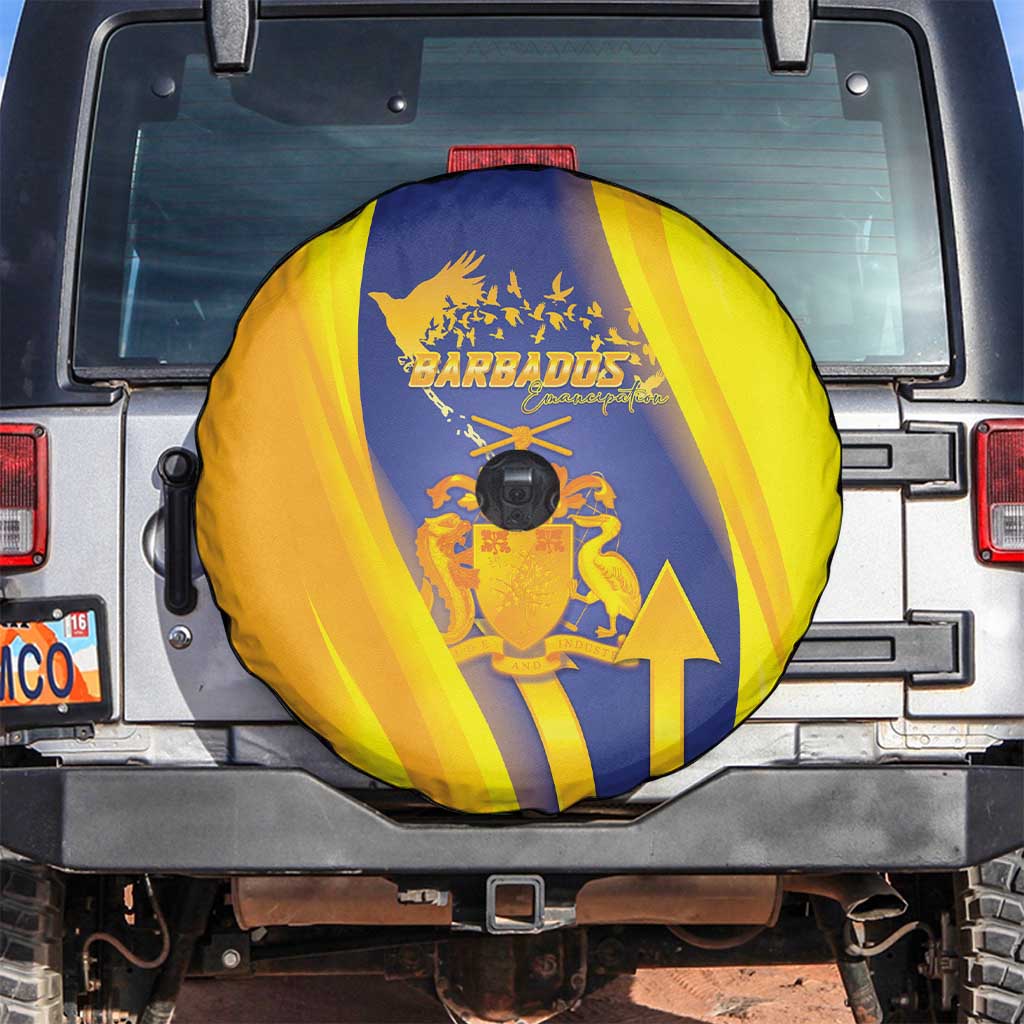 Barbados Emancipation Day Spare Tire Cover Freedom And Unity LT05