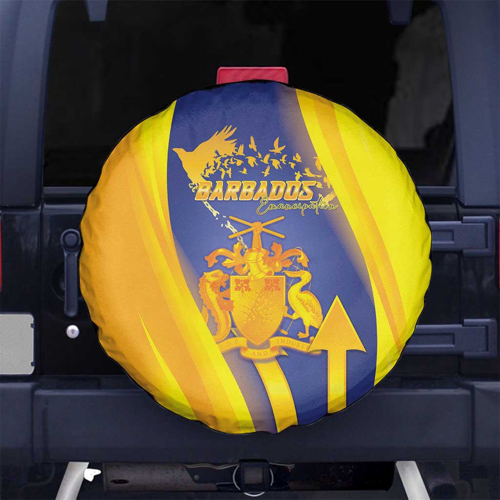 Barbados Emancipation Day Spare Tire Cover Freedom And Unity LT05