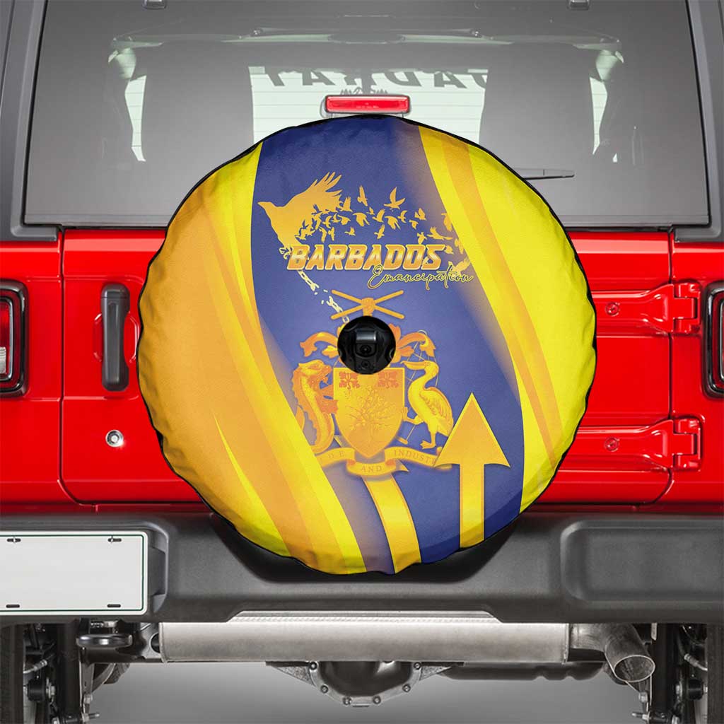 Barbados Emancipation Day Spare Tire Cover Freedom And Unity LT05