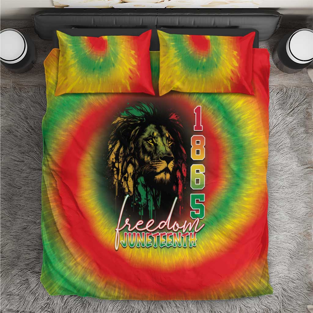 Juneteenth Freedom Day Bedding Set Reggae Tie Dye Style LT05