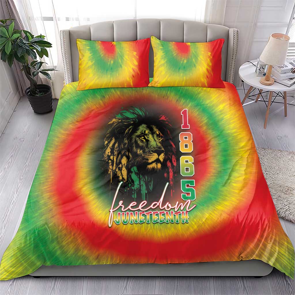 Juneteenth Freedom Day Bedding Set Reggae Tie Dye Style LT05