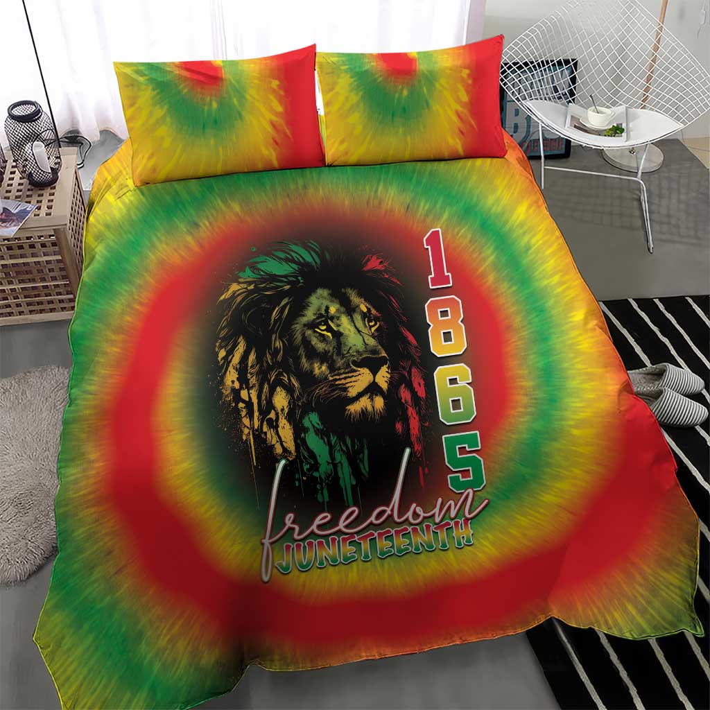 Juneteenth Freedom Day Bedding Set Reggae Tie Dye Style LT05