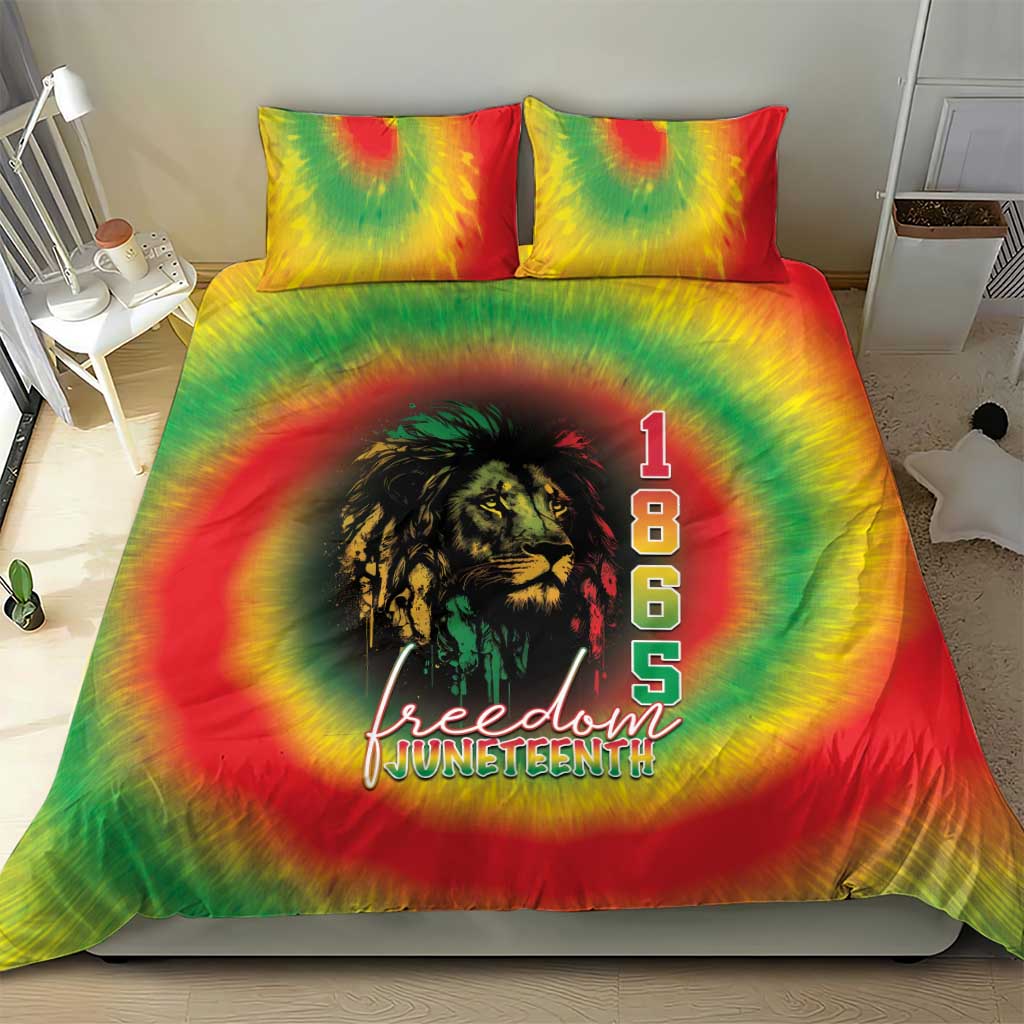 Juneteenth Freedom Day Bedding Set Reggae Tie Dye Style LT05