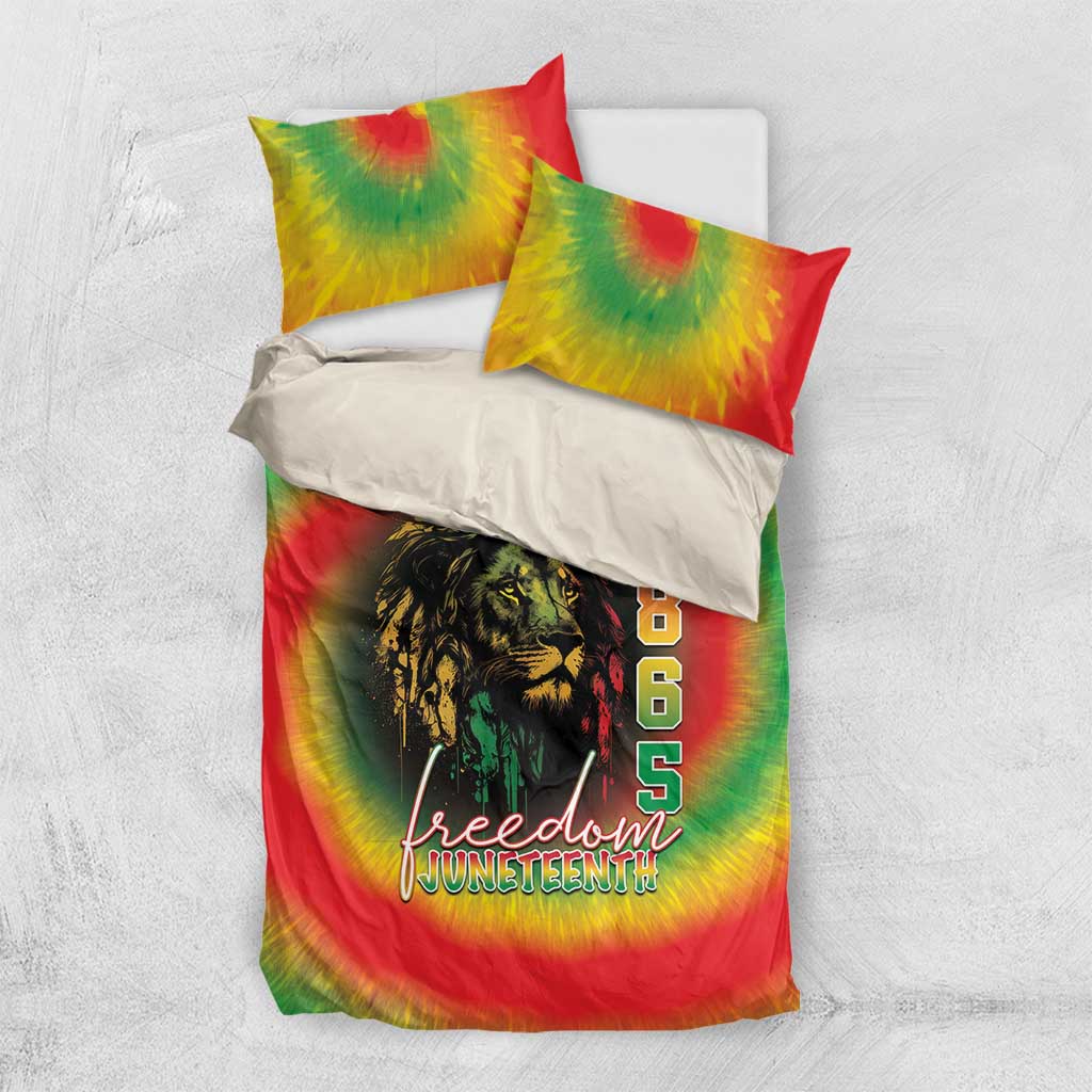 Juneteenth Freedom Day Bedding Set Reggae Tie Dye Style LT05