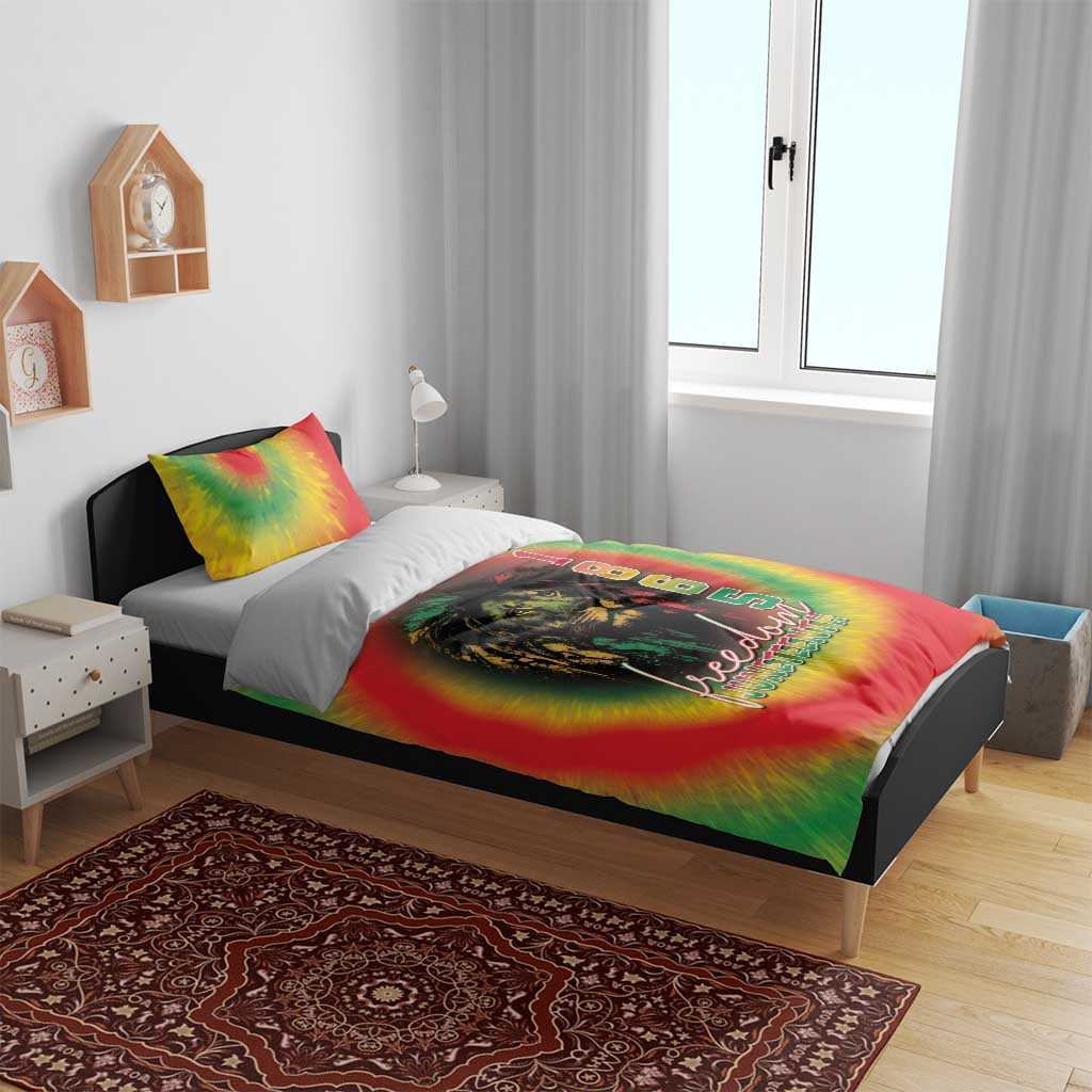 Juneteenth Freedom Day Bedding Set Reggae Tie Dye Style LT05