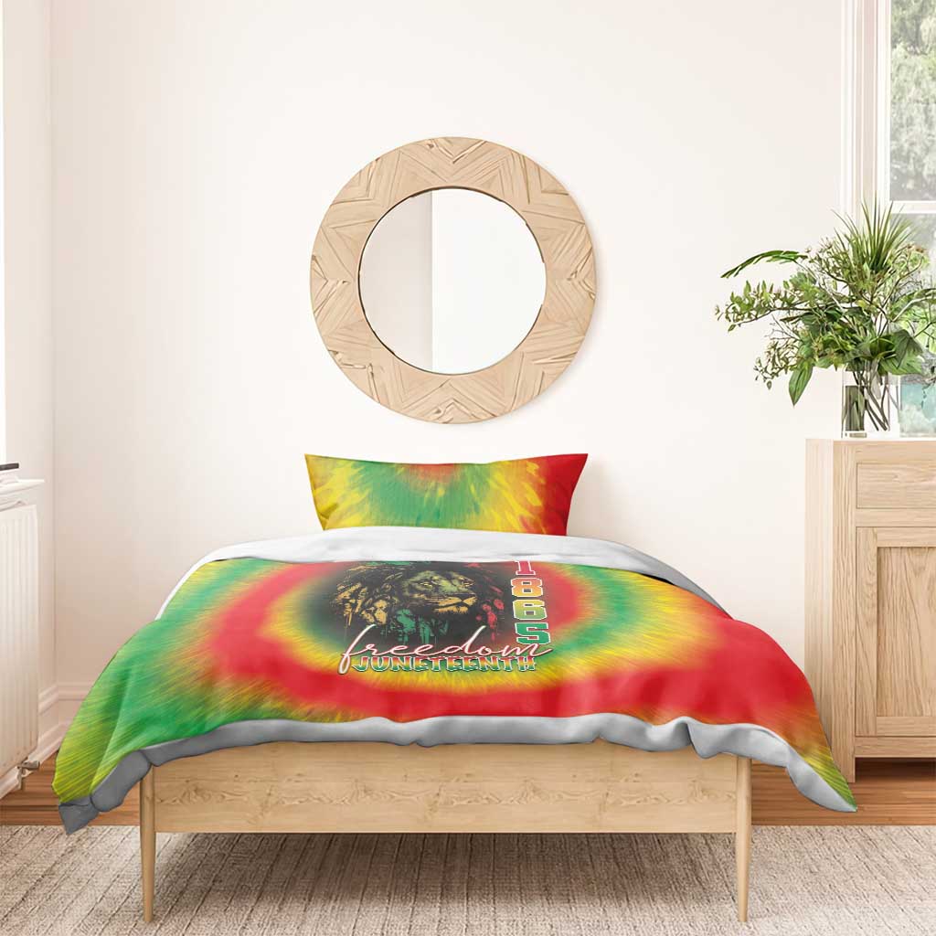 Juneteenth Freedom Day Bedding Set Reggae Tie Dye Style LT05