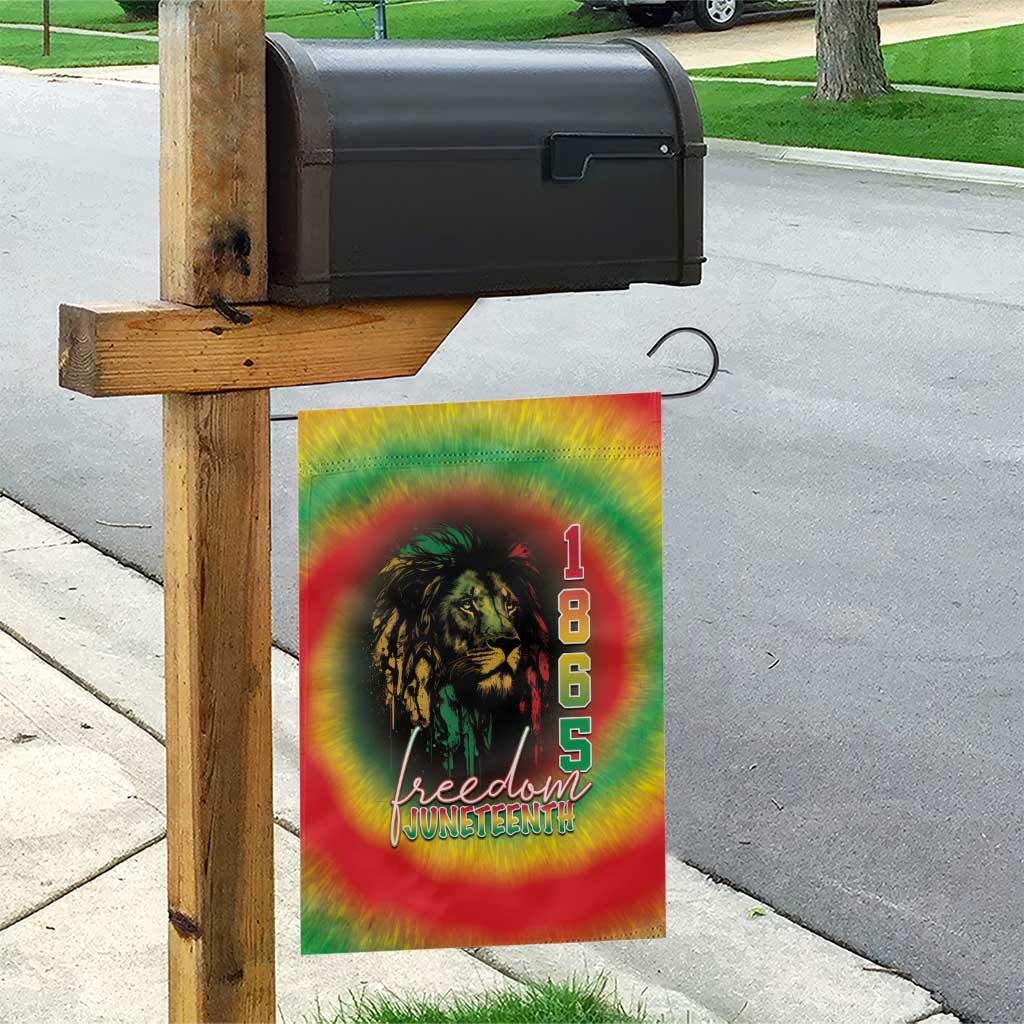 Juneteenth Freedom Day Garden Flag Reggae Tie Dye Style LT05