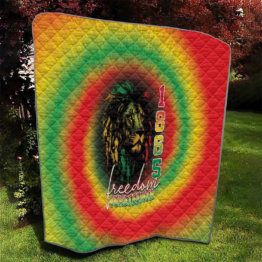 Juneteenth Freedom Day Quilt Reggae Tie Dye Style LT05