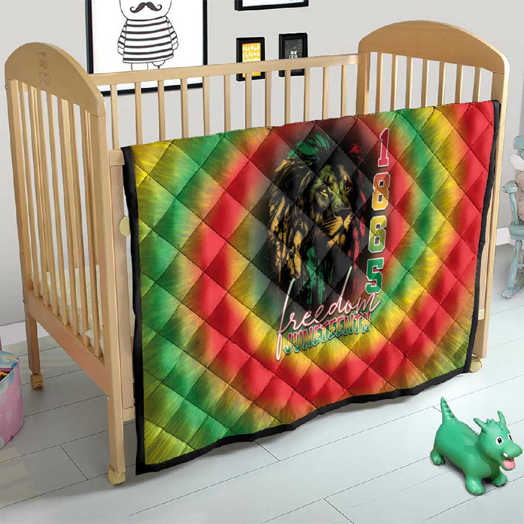 Juneteenth Freedom Day Quilt Reggae Tie Dye Style LT05