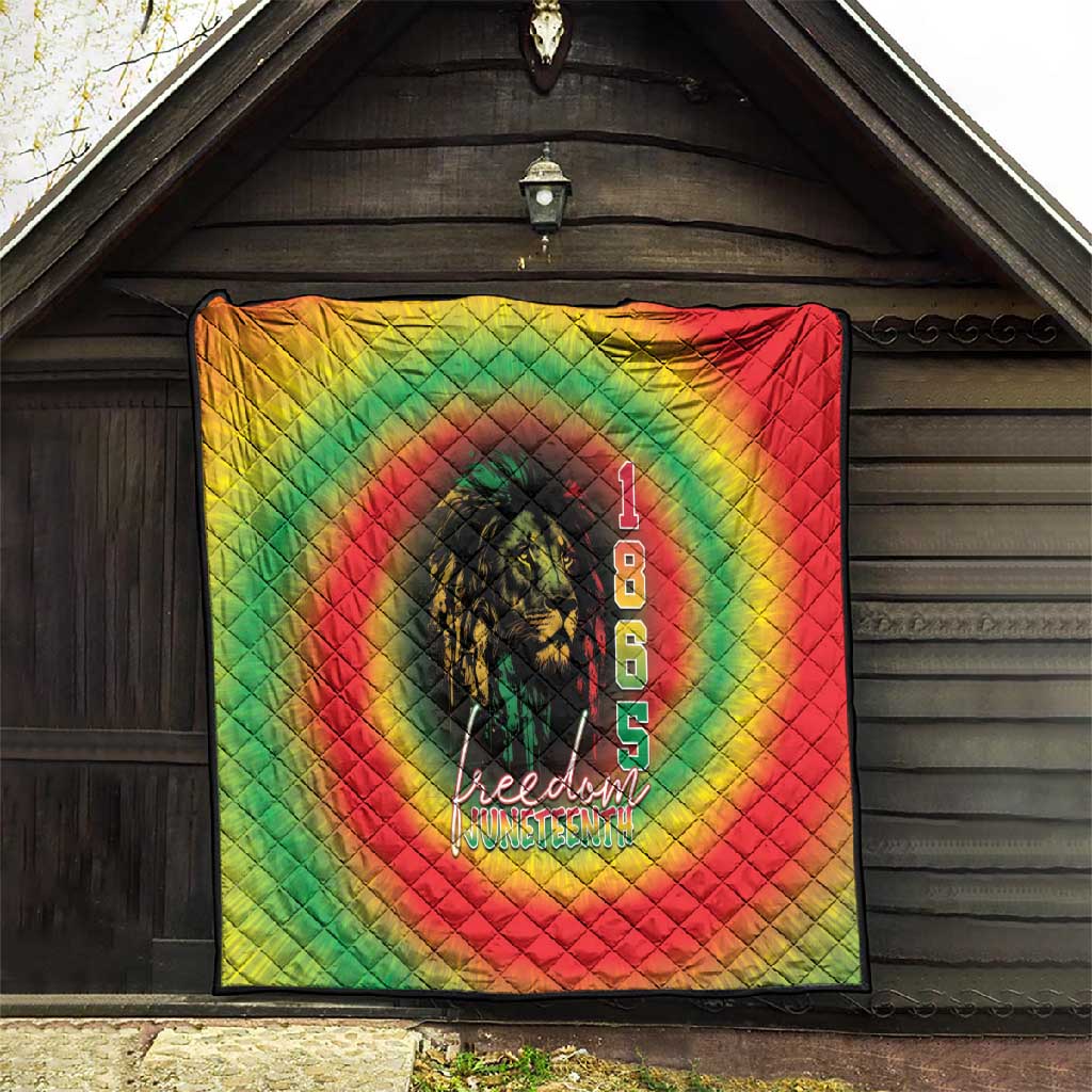 Juneteenth Freedom Day Quilt Reggae Tie Dye Style LT05