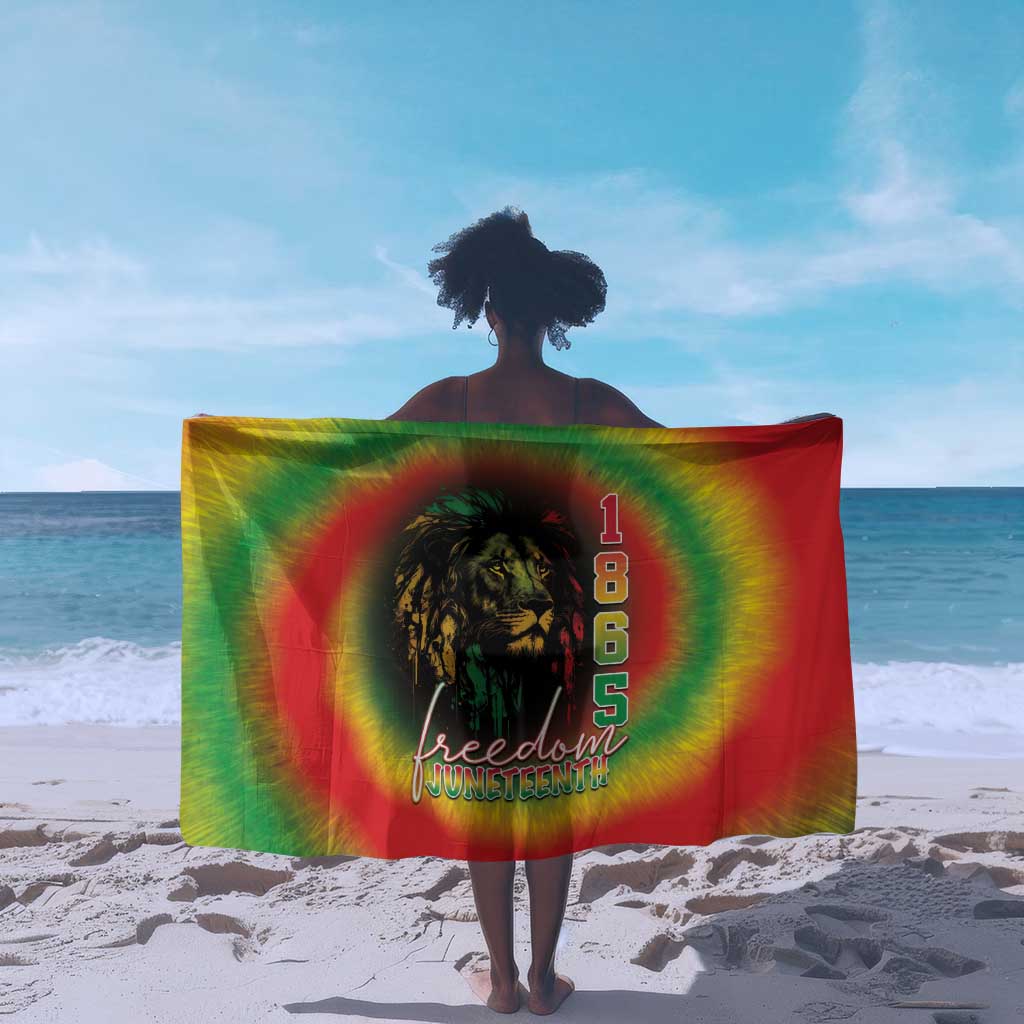 Juneteenth Freedom Day Sarong Reggae Tie Dye Style LT05