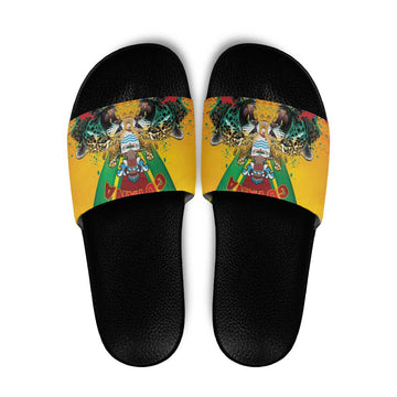 Guyana Emancipation Day Slide Sandals Guyanese And Pride LT05