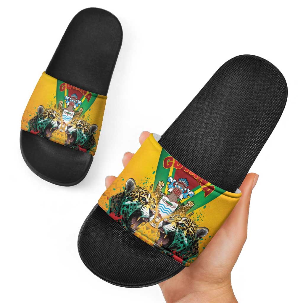 Guyana Emancipation Day Slide Sandals Guyanese And Pride LT05
