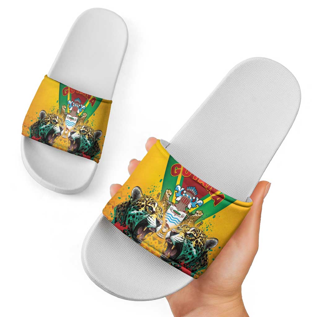 Guyana Emancipation Day Slide Sandals Guyanese And Pride LT05