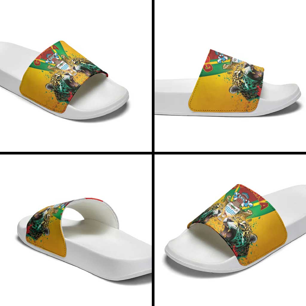 Guyana Emancipation Day Slide Sandals Guyanese And Pride LT05