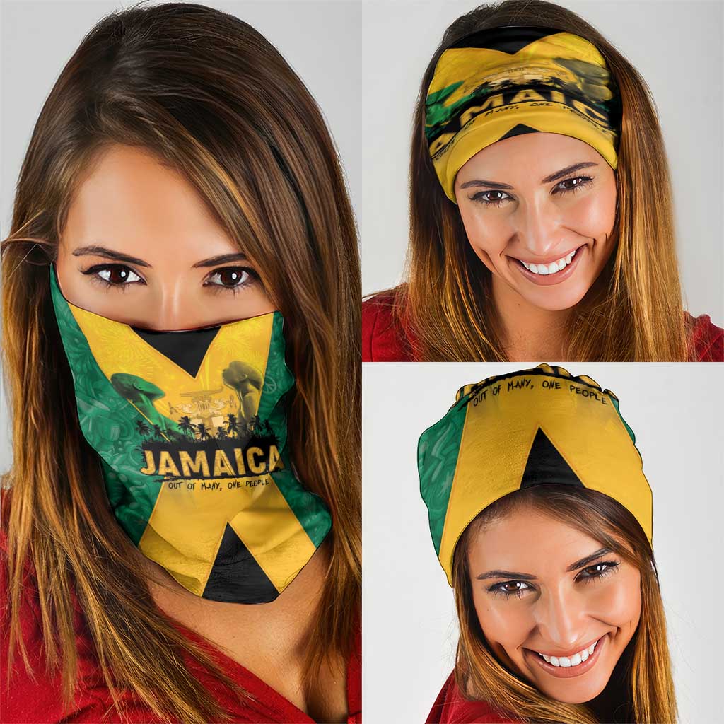 Jamaica Emancipation Day Neck Gaiter Wi Likkle But Wi Tallawah LT05