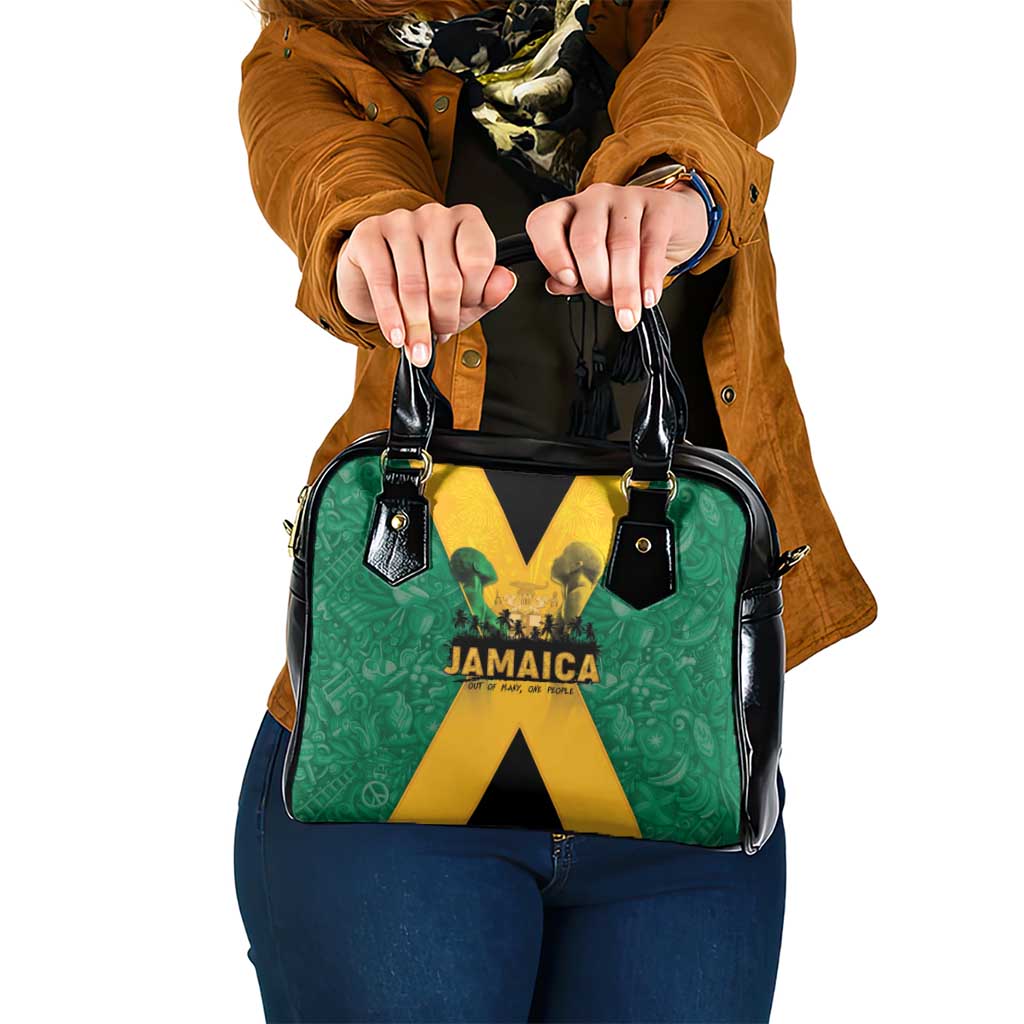Jamaica Emancipation Day Shoulder Handbag Wi Likkle But Wi Tallawah LT05