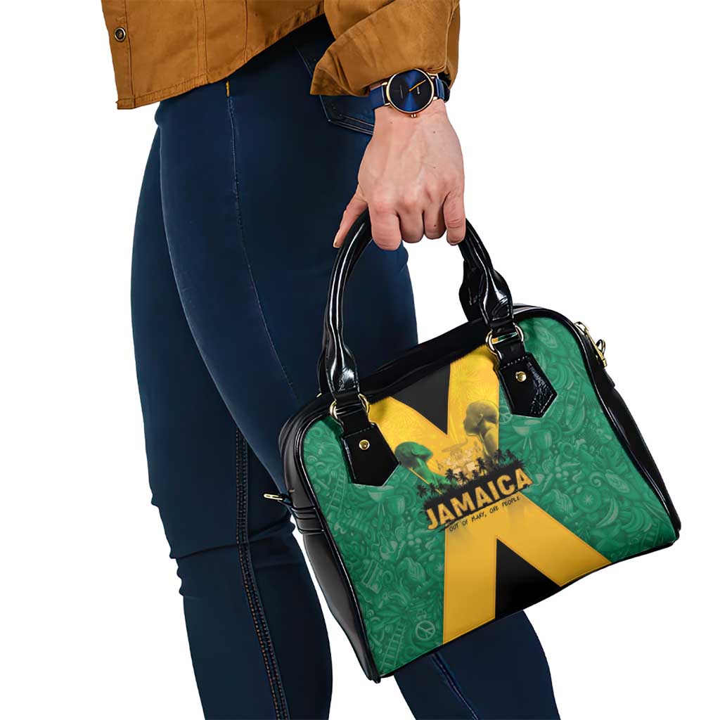 Jamaica Emancipation Day Shoulder Handbag Wi Likkle But Wi Tallawah LT05