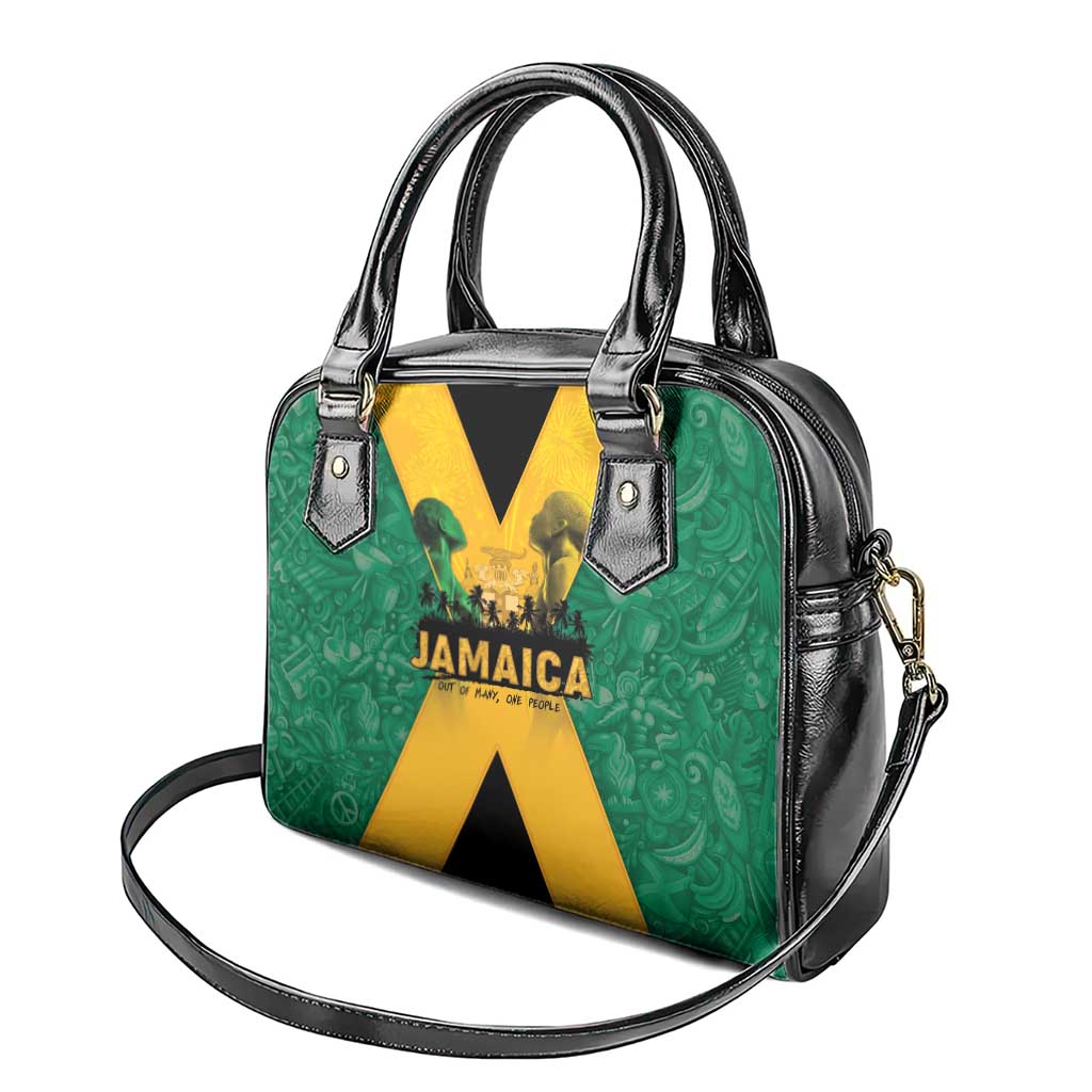 Jamaica Emancipation Day Shoulder Handbag Wi Likkle But Wi Tallawah LT05