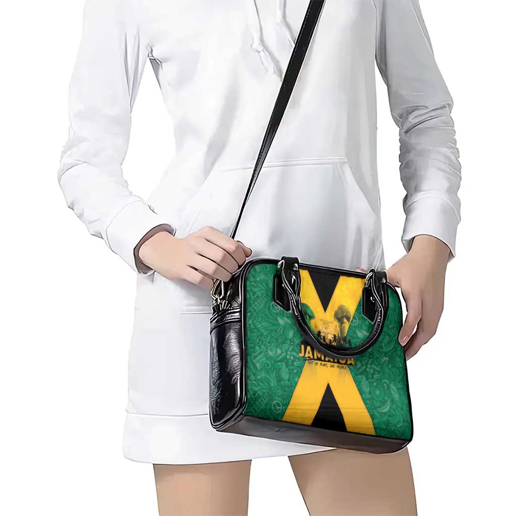 Jamaica Emancipation Day Shoulder Handbag Wi Likkle But Wi Tallawah LT05