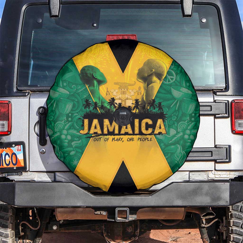 Jamaica Emancipation Day Spare Tire Cover Wi Likkle But Wi Tallawah LT05