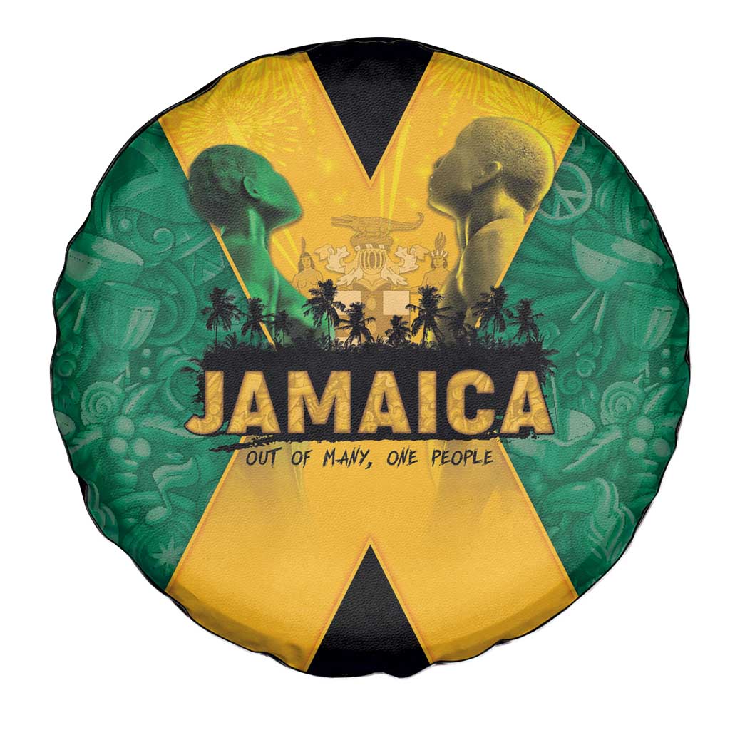 Jamaica Emancipation Day Spare Tire Cover Wi Likkle But Wi Tallawah LT05