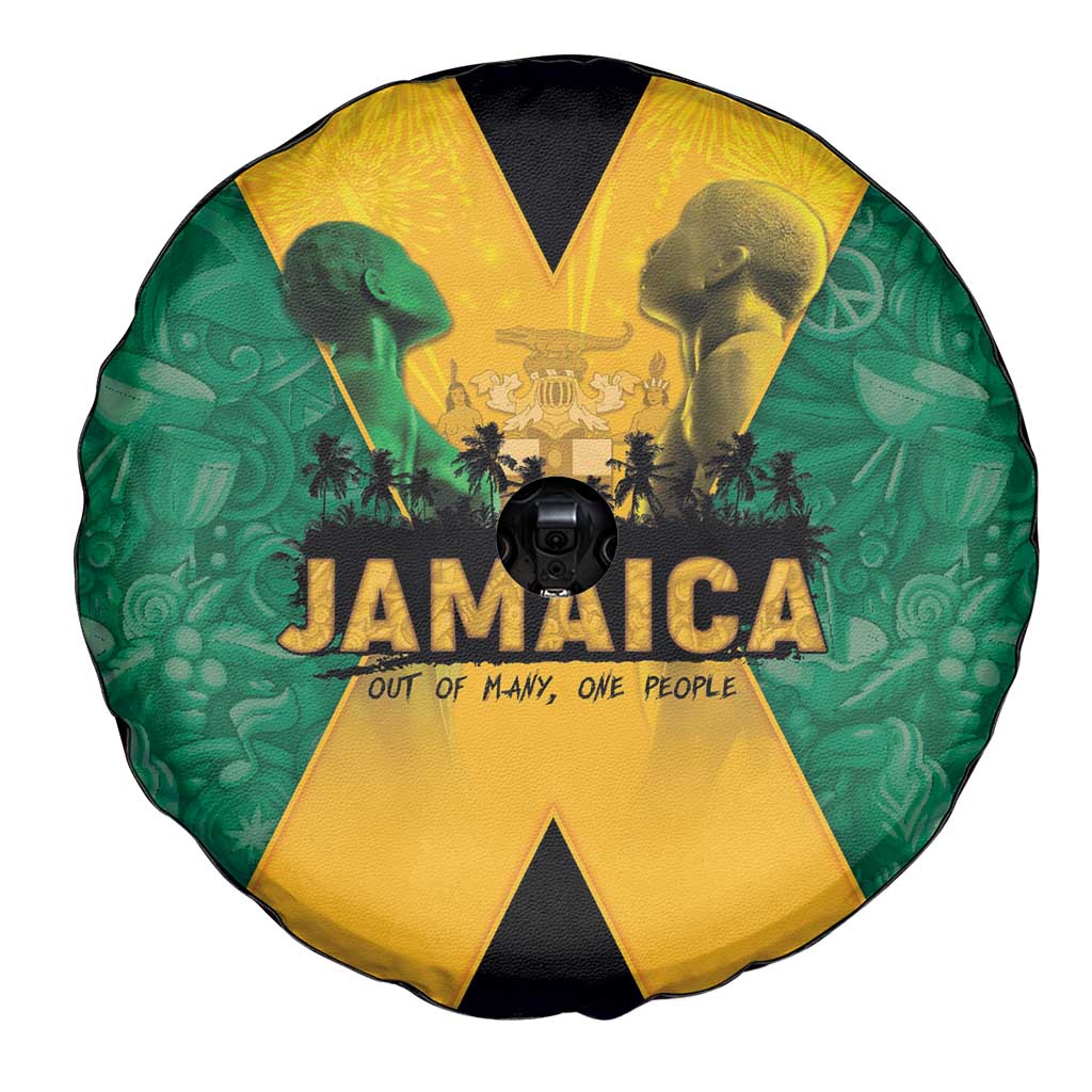 Jamaica Emancipation Day Spare Tire Cover Wi Likkle But Wi Tallawah LT05