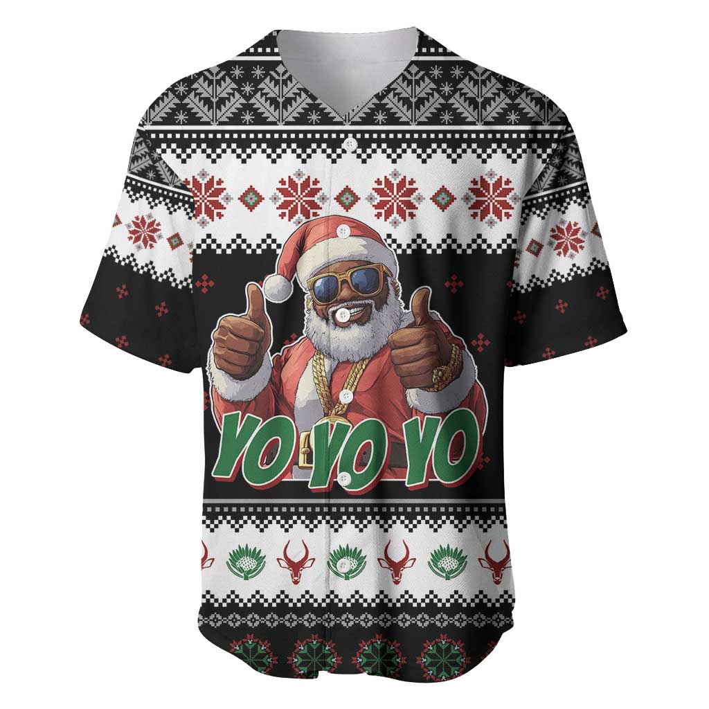 South Africa Christmas Baseball Jersey Hip Hop Santa Claus LT05