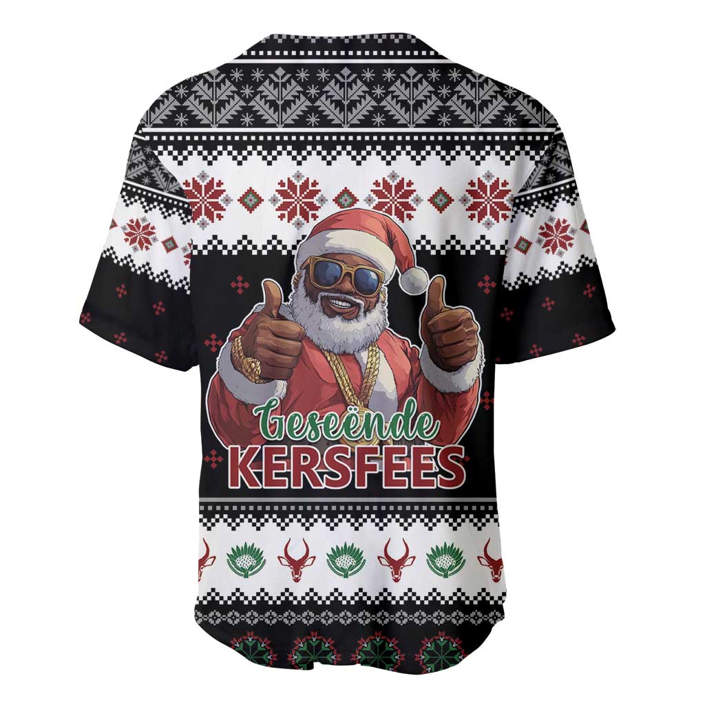 South Africa Christmas Baseball Jersey Hip Hop Santa Claus LT05