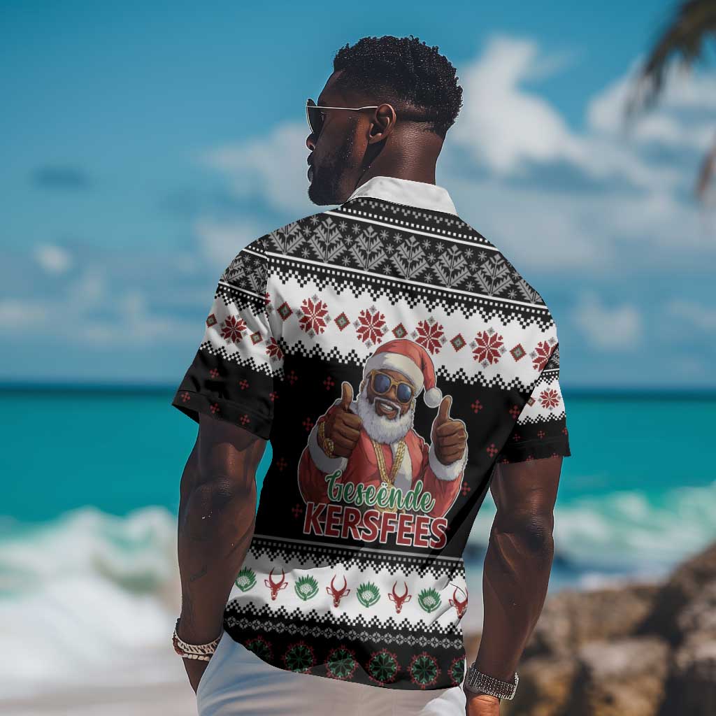 South Africa Christmas Hawaiian Shirt Hip Hop Santa Claus LT05